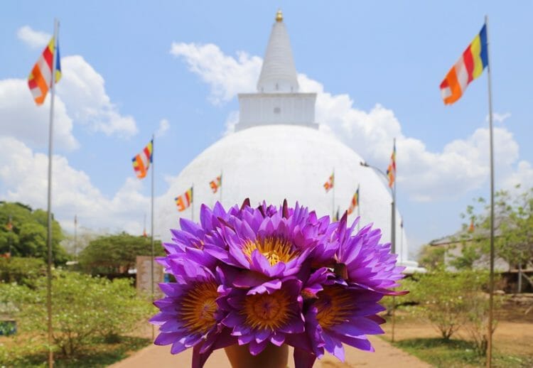 Mirisawetiya Stupa in Anuradhapura Sri Lanka
