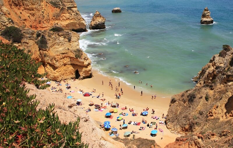 Praia do Camilo in the Algarve Portugal