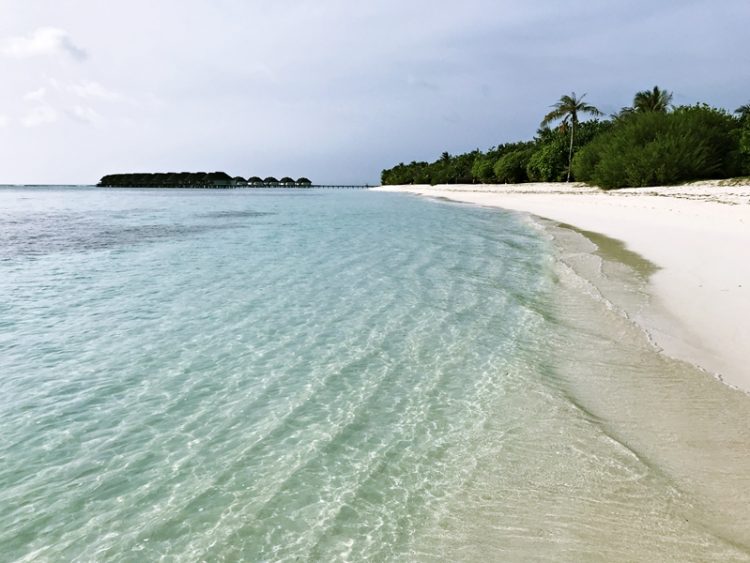 Private beach at Kanuhura Maldives
