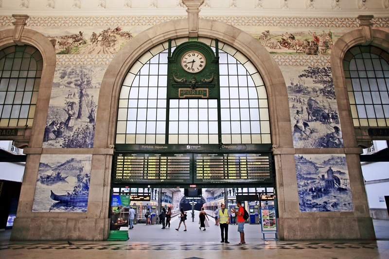 São Bento Railway Station in Porto Portugal