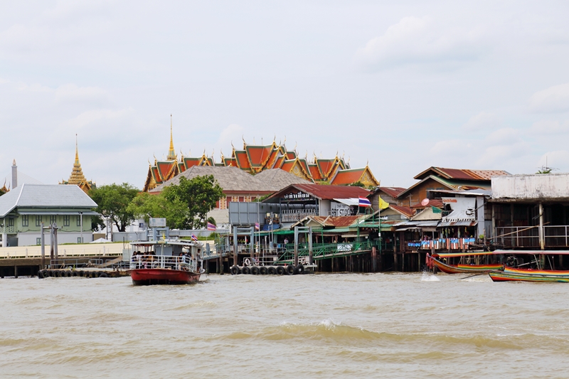 Wat Pho on the river in Bangkok Thailand