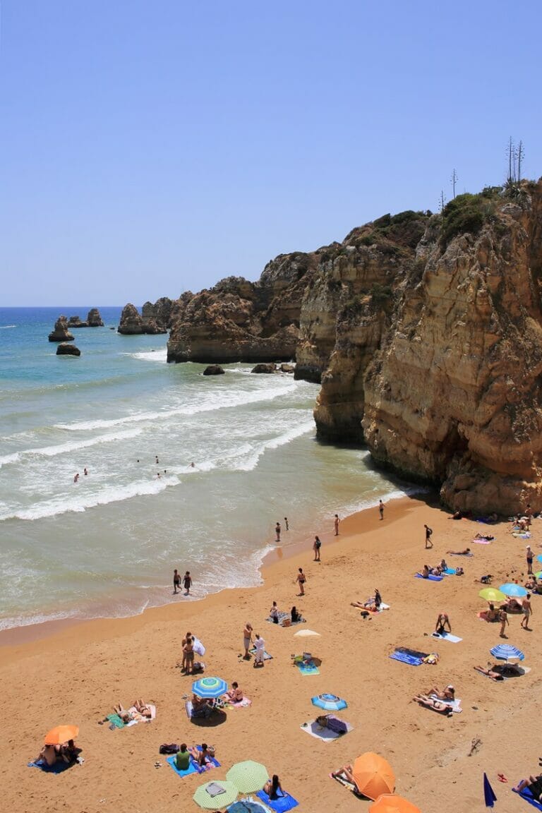 Beach in the Algarve in Portugal
