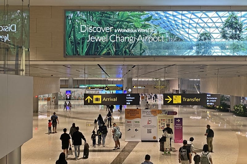 Changi International Airport in Singapore
