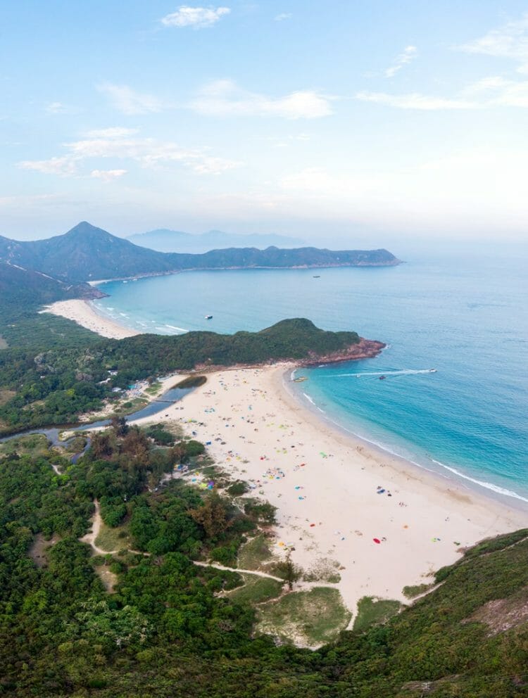 Ham Tin and Tai Wan beaches in Tai Long Wan Sai Kung Hong Kong