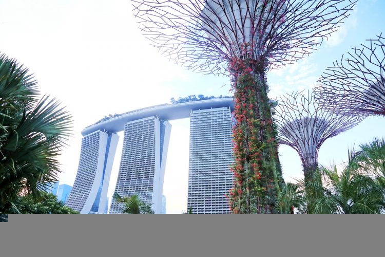 Marina Bay Sands and Gardens by the Bay in Singapore
