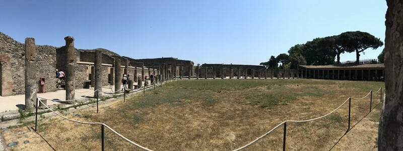 Pompėjos archeologinė vietovė Italijoje