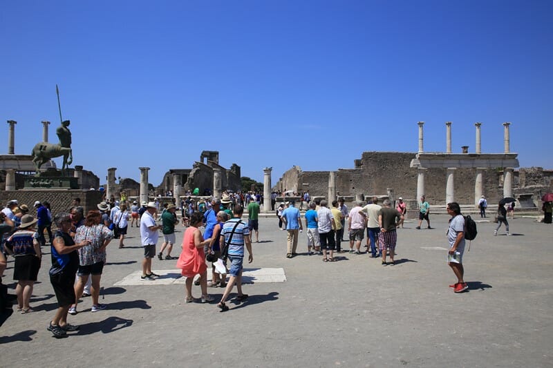 Pompėjos archeologinė vietovė Italijos Romos forume
