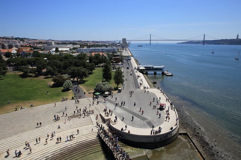 Torre de Belem view in Lisbon Portugal