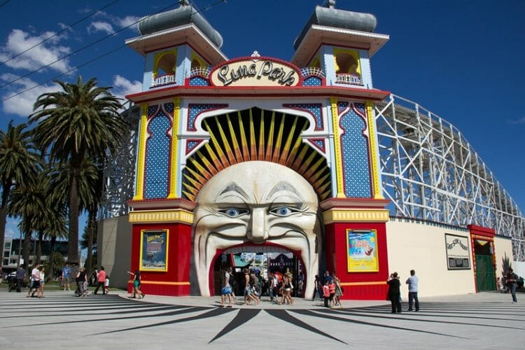 Luna Park in St. Kilda Melbourne Australia