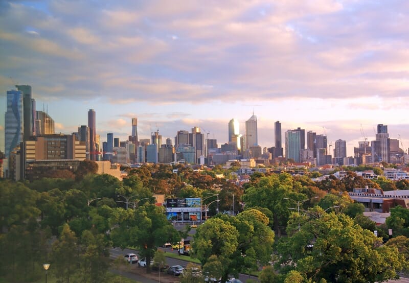 Skyline in Melbourne Australia