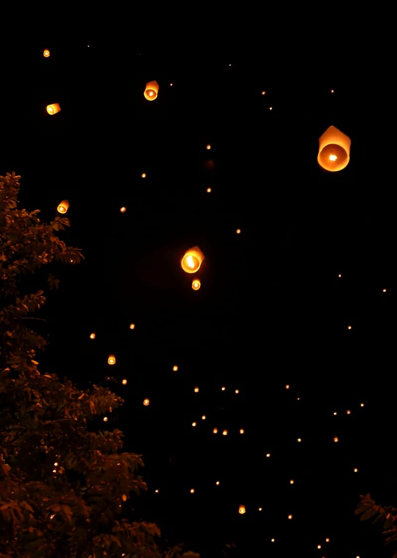 Yi Peng Lantern Festival in Chiang Mai Thailand