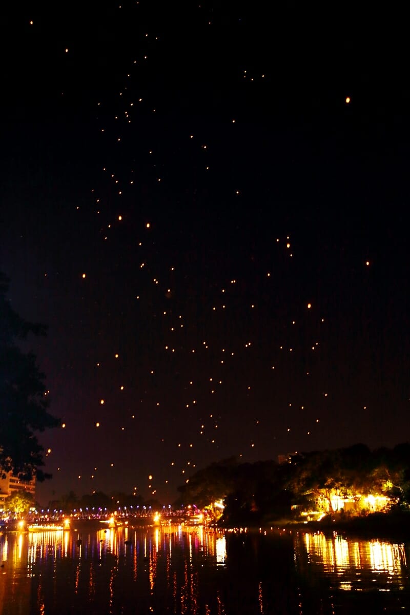 Yi Peng Lantern Festival in Chiang Mai Thailand
