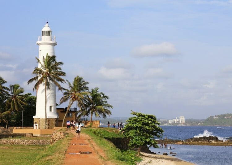 Galle Fort Lighthouse in Sri Lanka