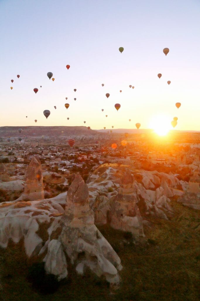 Hot air ballooning in Cappadocia Turkey