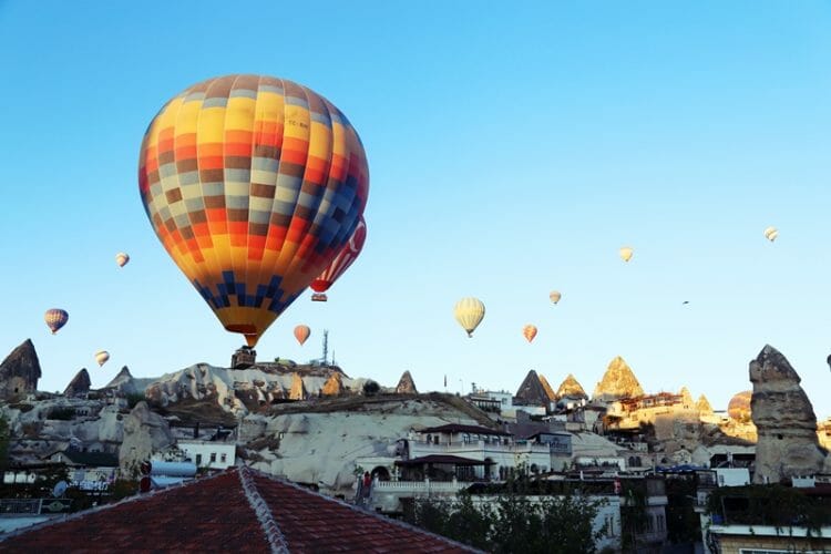 Hot air balloons in Goreme Turkey