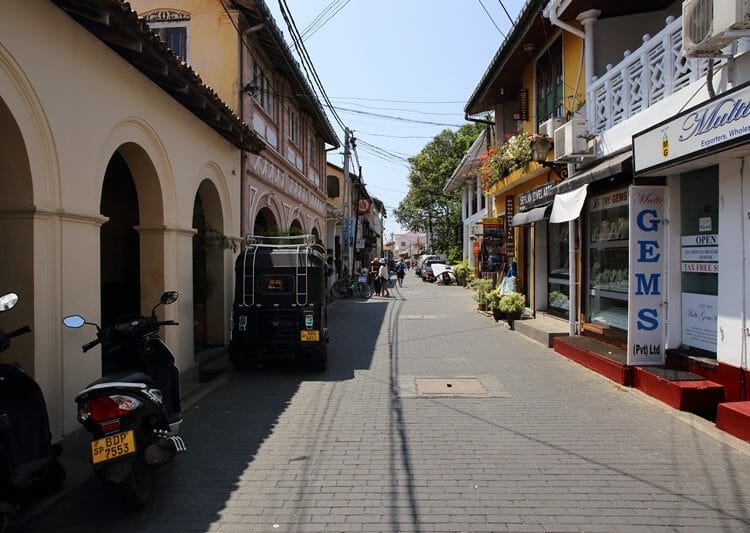 Pedlar Street in Galle Fort Sri lanka