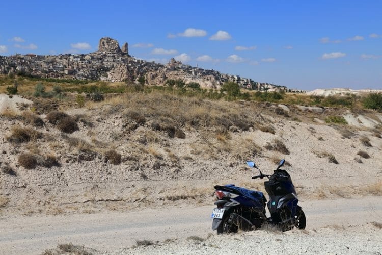 Renting a scooter in Cappadocia Turkey