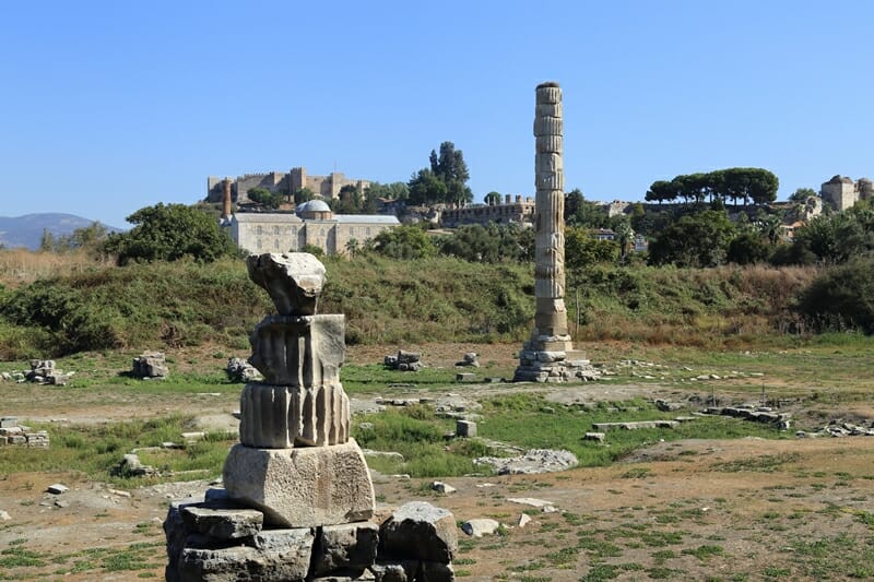Temple of Artemis in Ephesus Turkey