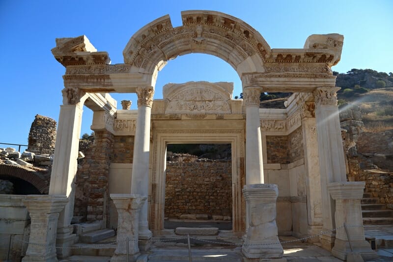 Temple of Hadrian in Ephesus Turkey