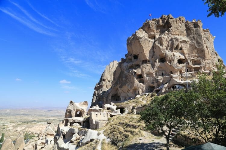 Zamek Uchisar w Kapadocji w Turcji