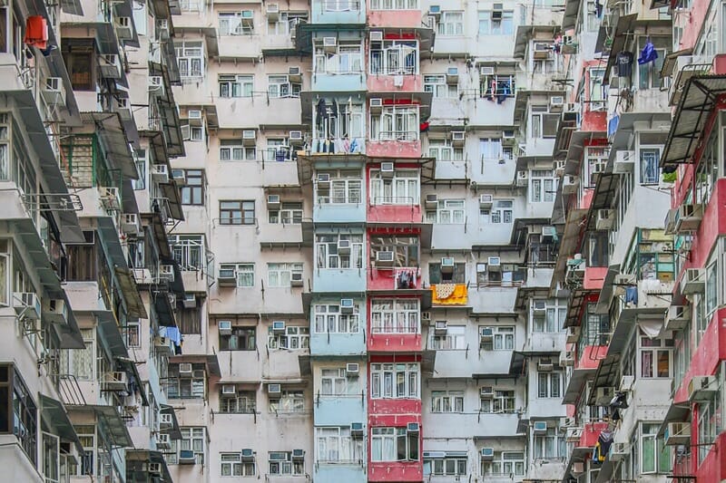 Air conditioning units at Montane Mansion in Hong Kong