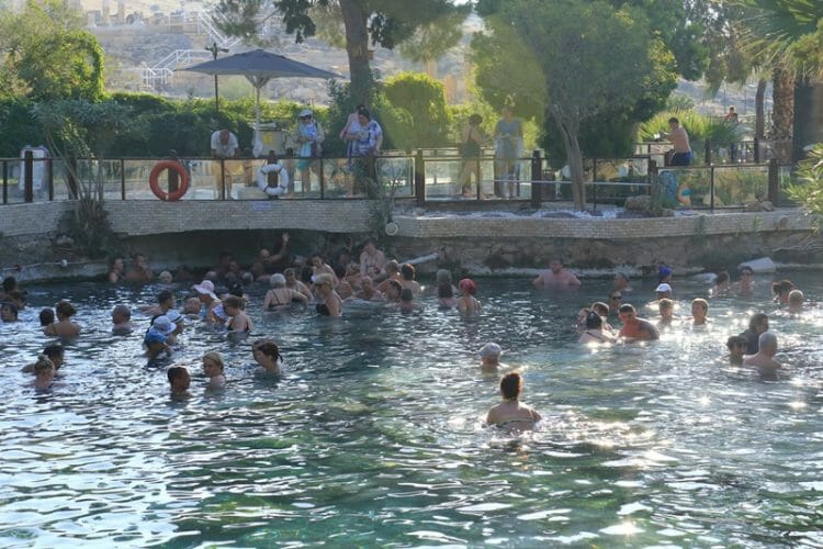 Cleopatra's Pool in Pamukkale Turkey
