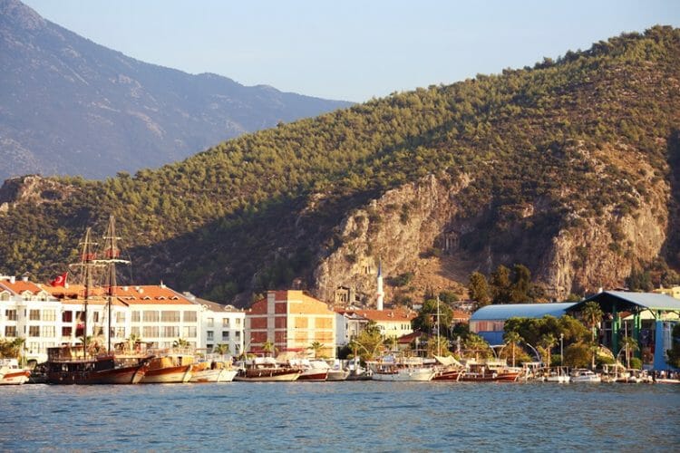 Fethiye marina in Turkey