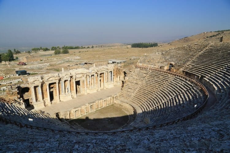 Hieropolis Theatre in Pamukkale Turkey