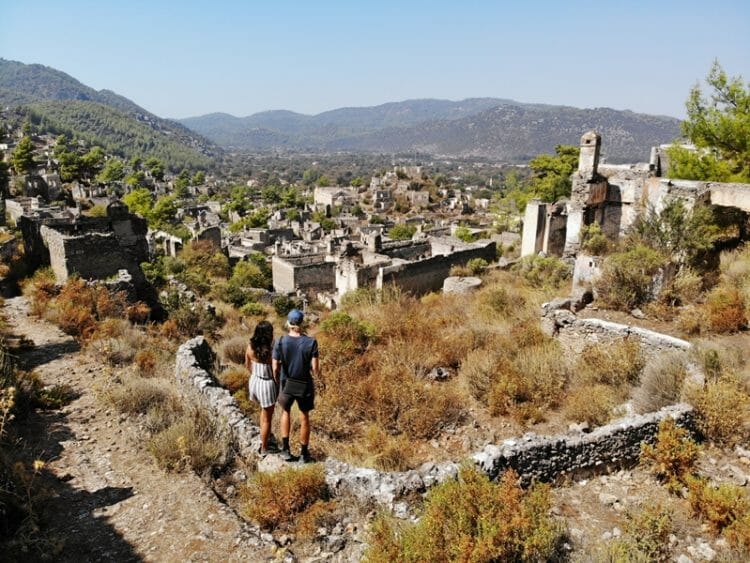 Kayakoy Ghost City in Mugla Turkey