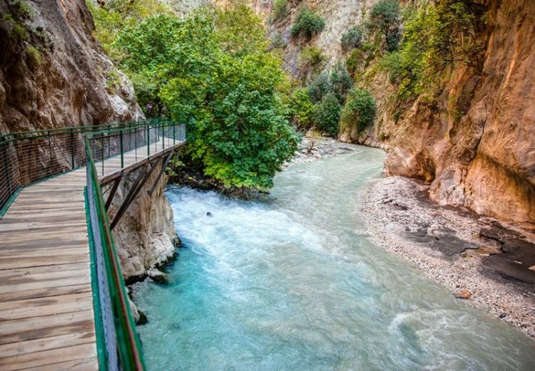 Saklikent Gorge near Fethiye in Turkey