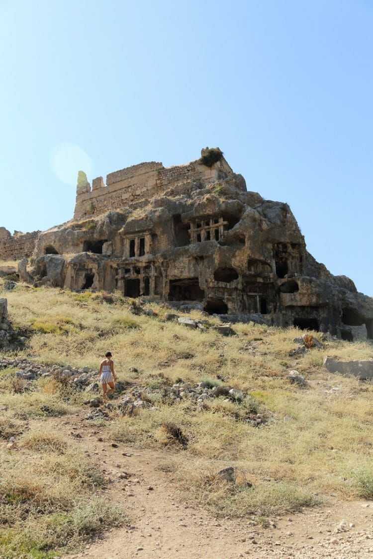 Tlos Antica città vicino Fethiye in Turchia