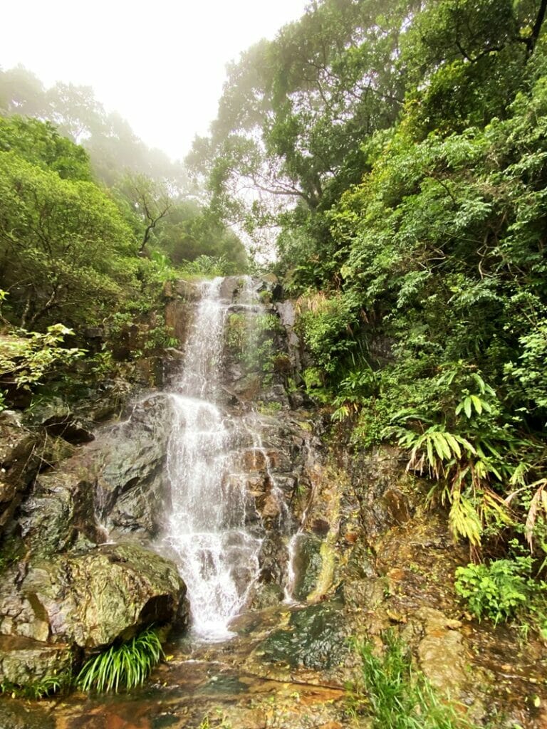 Waterfall on Lugard Road in Hong Kong