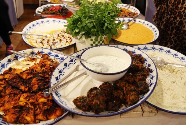 Dinner at Asma Yapragi in Alacati Turkey