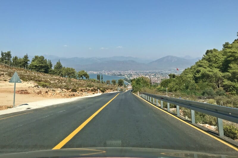 Driving in Fethiye Turkiye