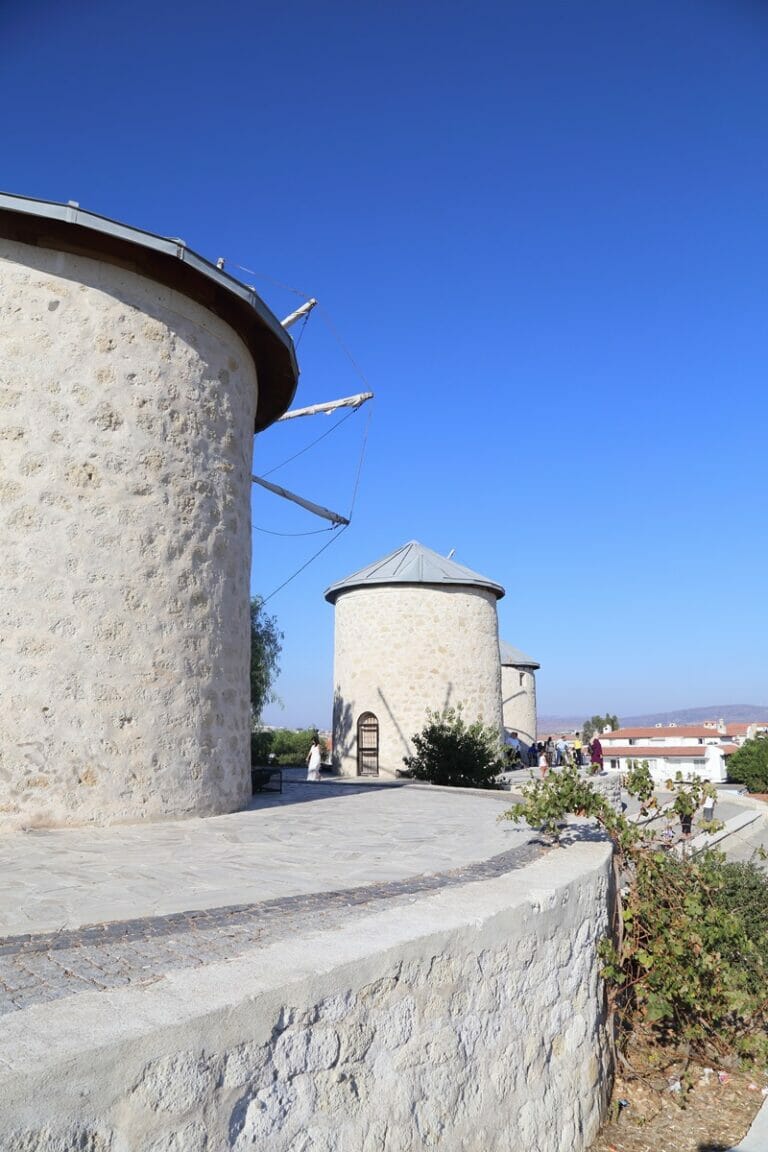 Windmills in Alacati in Turkey