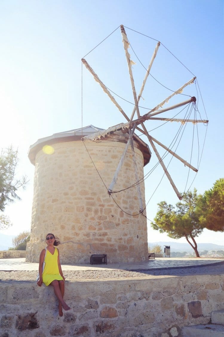 Windmills in Alacati in Turkey