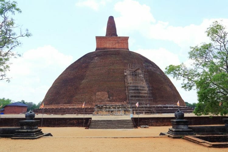 Abhayagiriya Stupa in Anuradhapura Sri Lanka