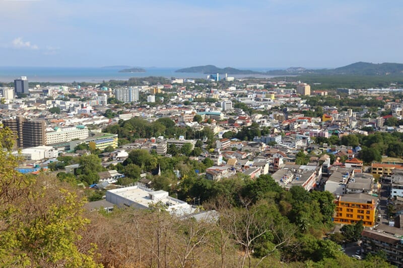 Phuket city view in Thailand