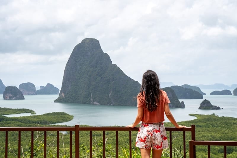 Sametnangshe Viewpoint and Cafe in Phang Nga Thailand