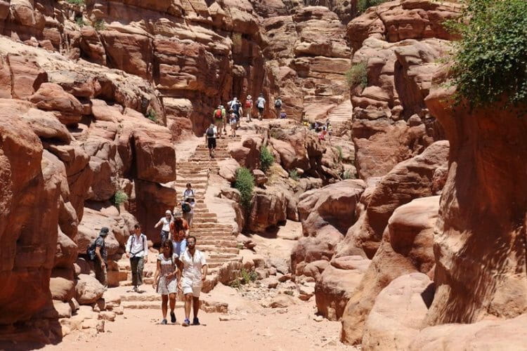 800 steps to The Monastery in Petra Jordan