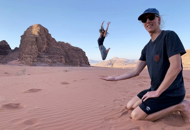 Funny photo in Wadi Rum Jordan