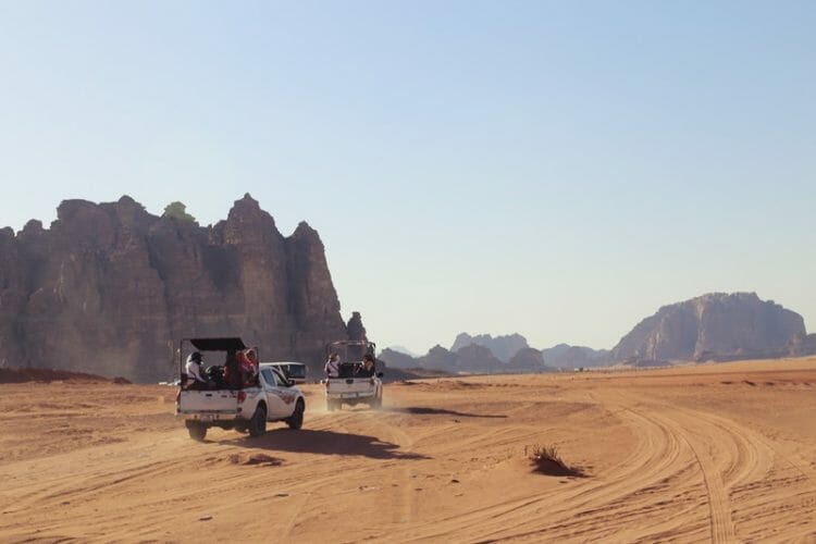 Jeep tour in Wadi Rum Jordan