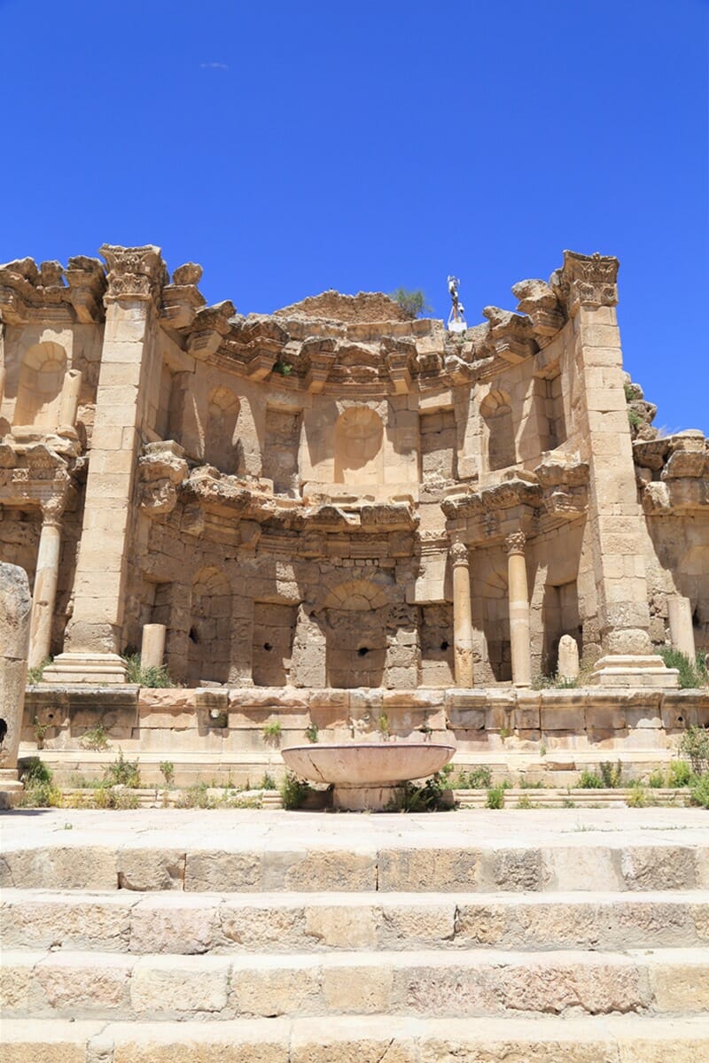 Nymphaeum in Jerash Jordan