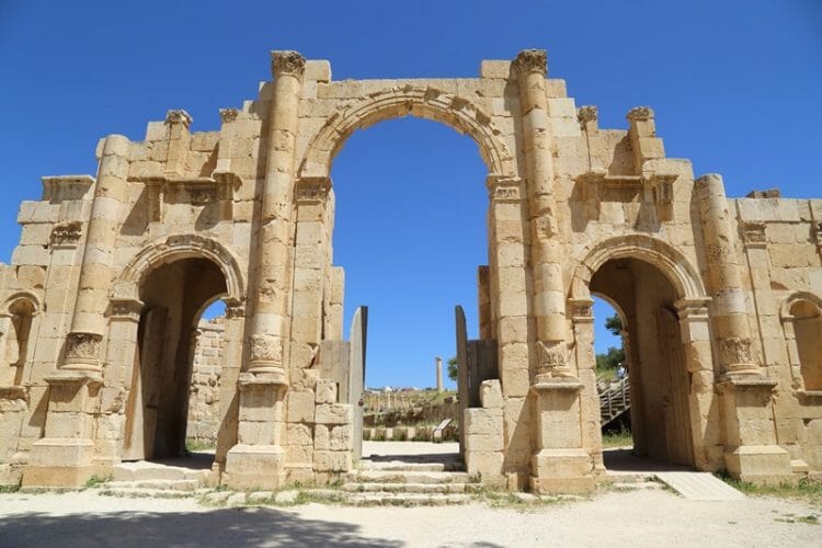 South Gate in Jerash Jordan