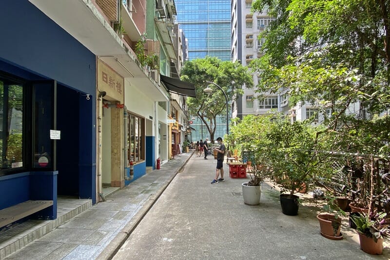 Star Street area in Hong Kong