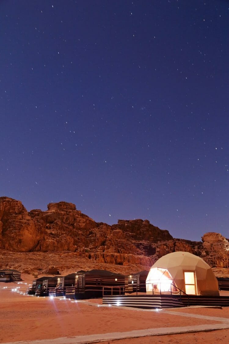 Stargazing in Wadi Rum Jordan