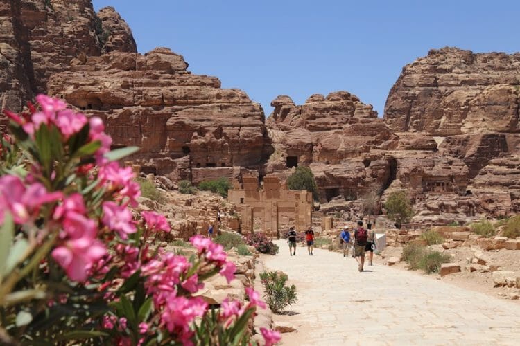 The Great Temple Complex in Petra Jordan