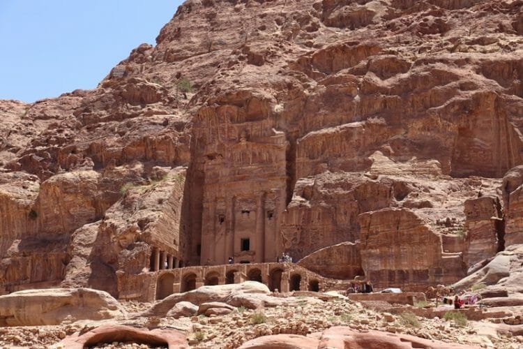 The Royal Tombs in Petra Jordan