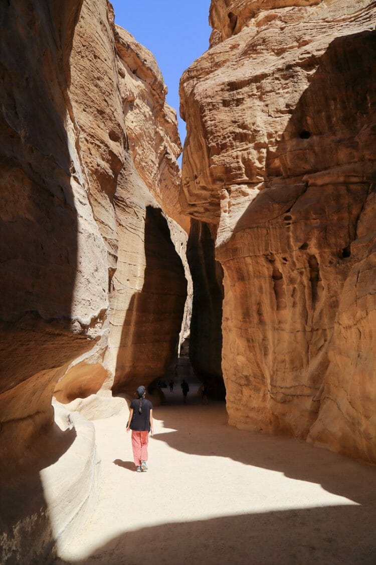 The Siq in Petra Jordan