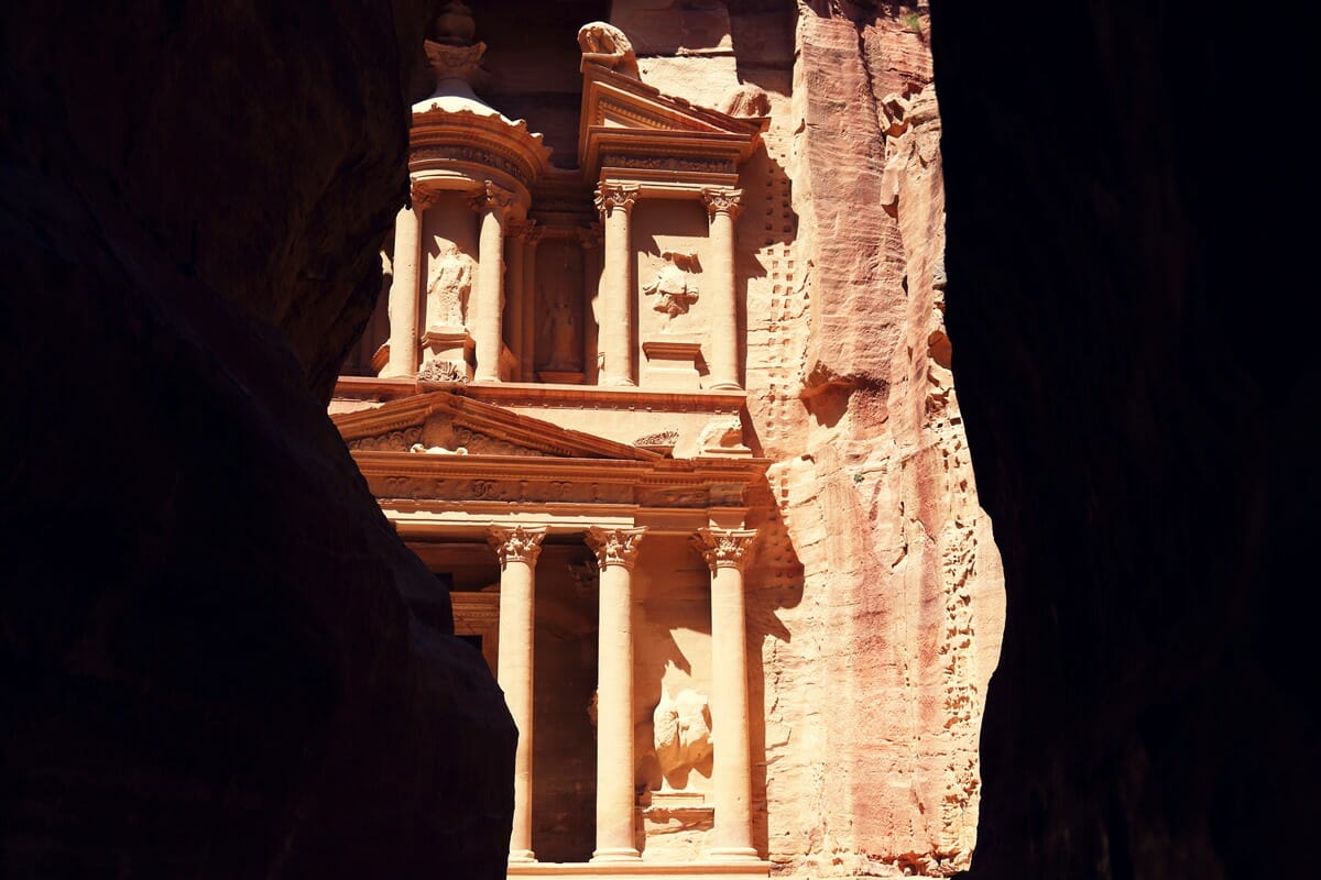 The Treasury in Petra Jordan